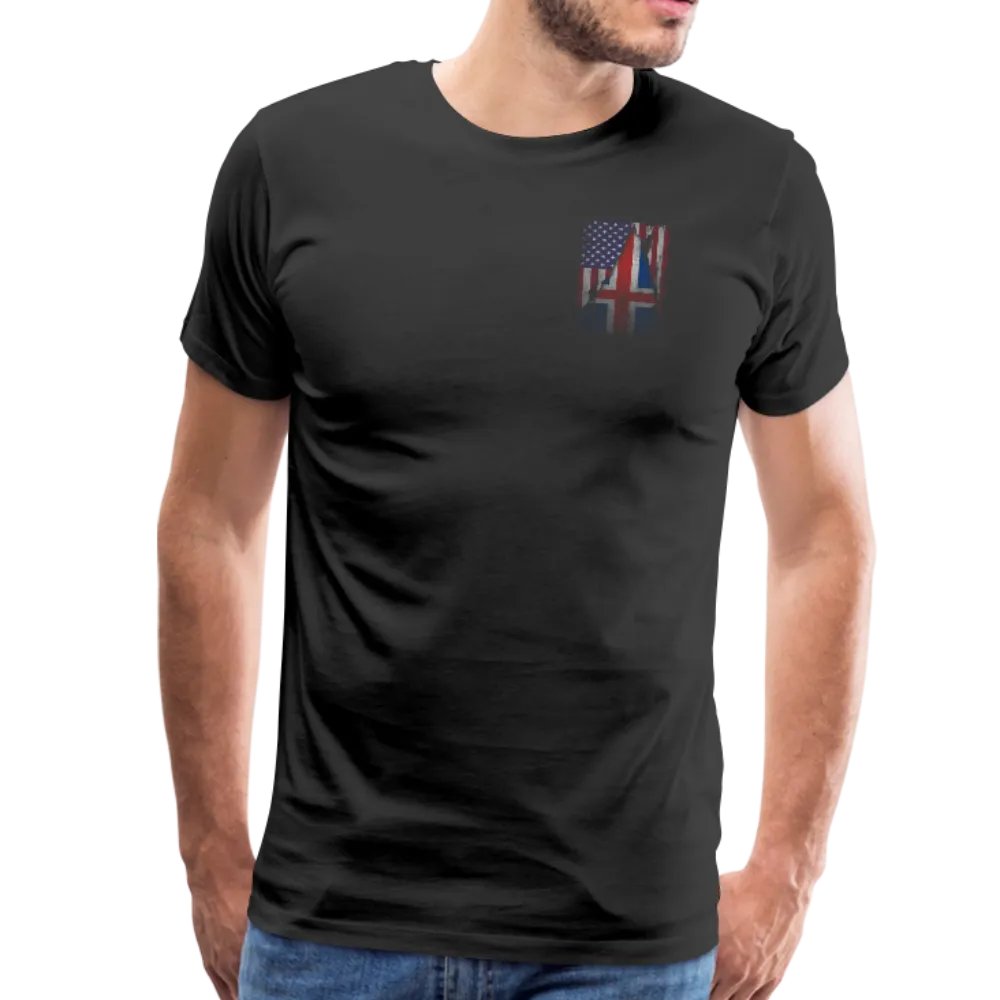 America Iceland Flag Men's Premium T-Shirt