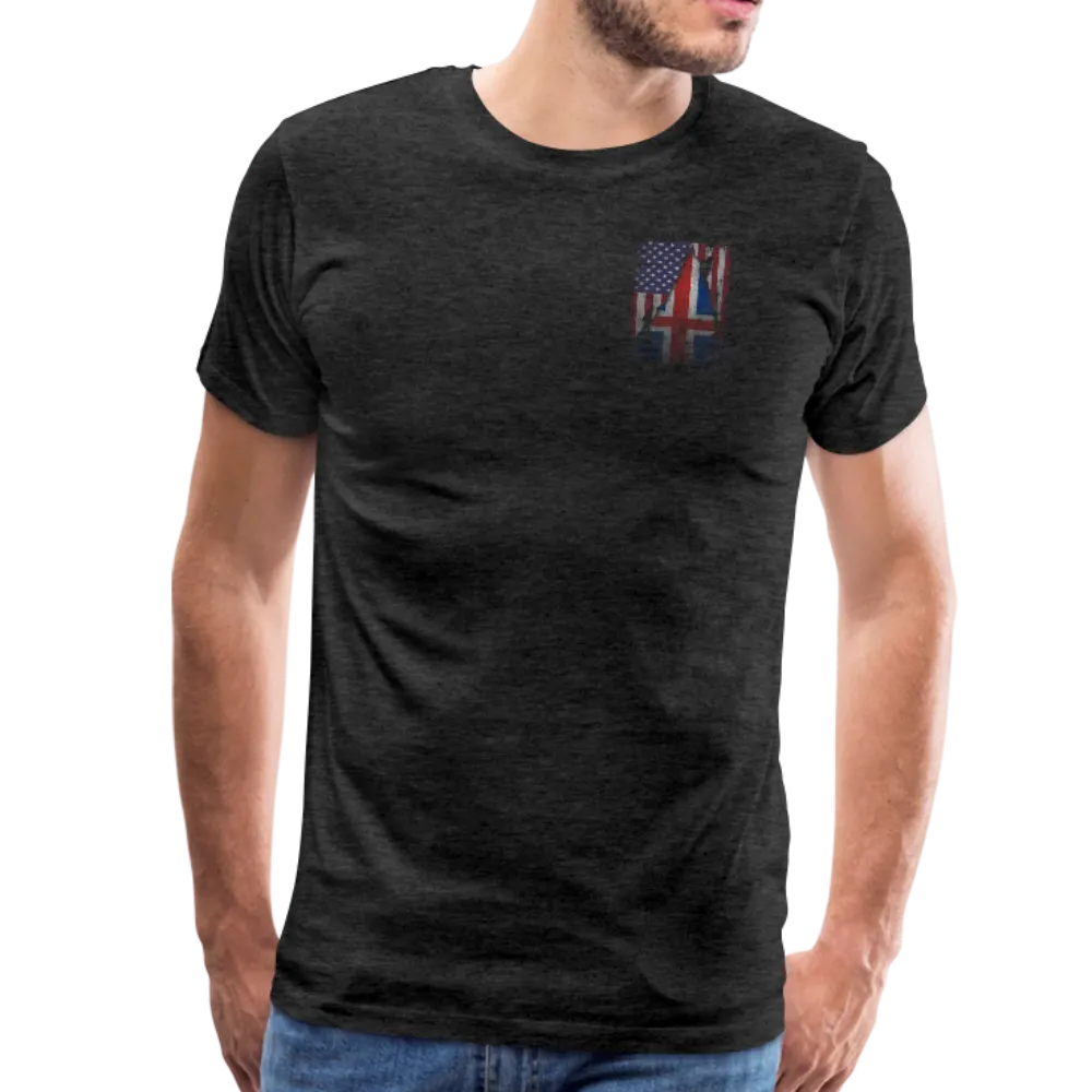 America Iceland Flag Men's Premium T-Shirt