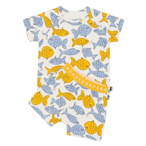 BONDS Kids Tee Short Sleep Set - Swim Fishy Swim