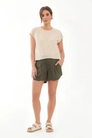 Byron Shirred Short