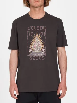 Caged Stone T-Shirt - RINSED BLACK