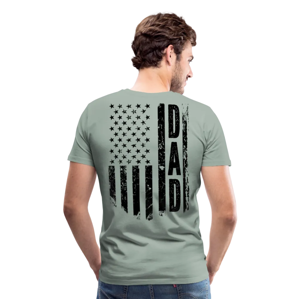 Dad American Flag Men's Premium T-Shirt
