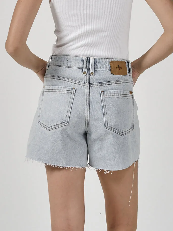 Erica Mid Rise Short - Faded Generation Blue