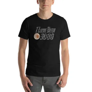 I Love Beer 3000 Short Sleeve Unisex T-shirt (5 Colors)