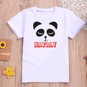 Personalised Panda Design T-shirt