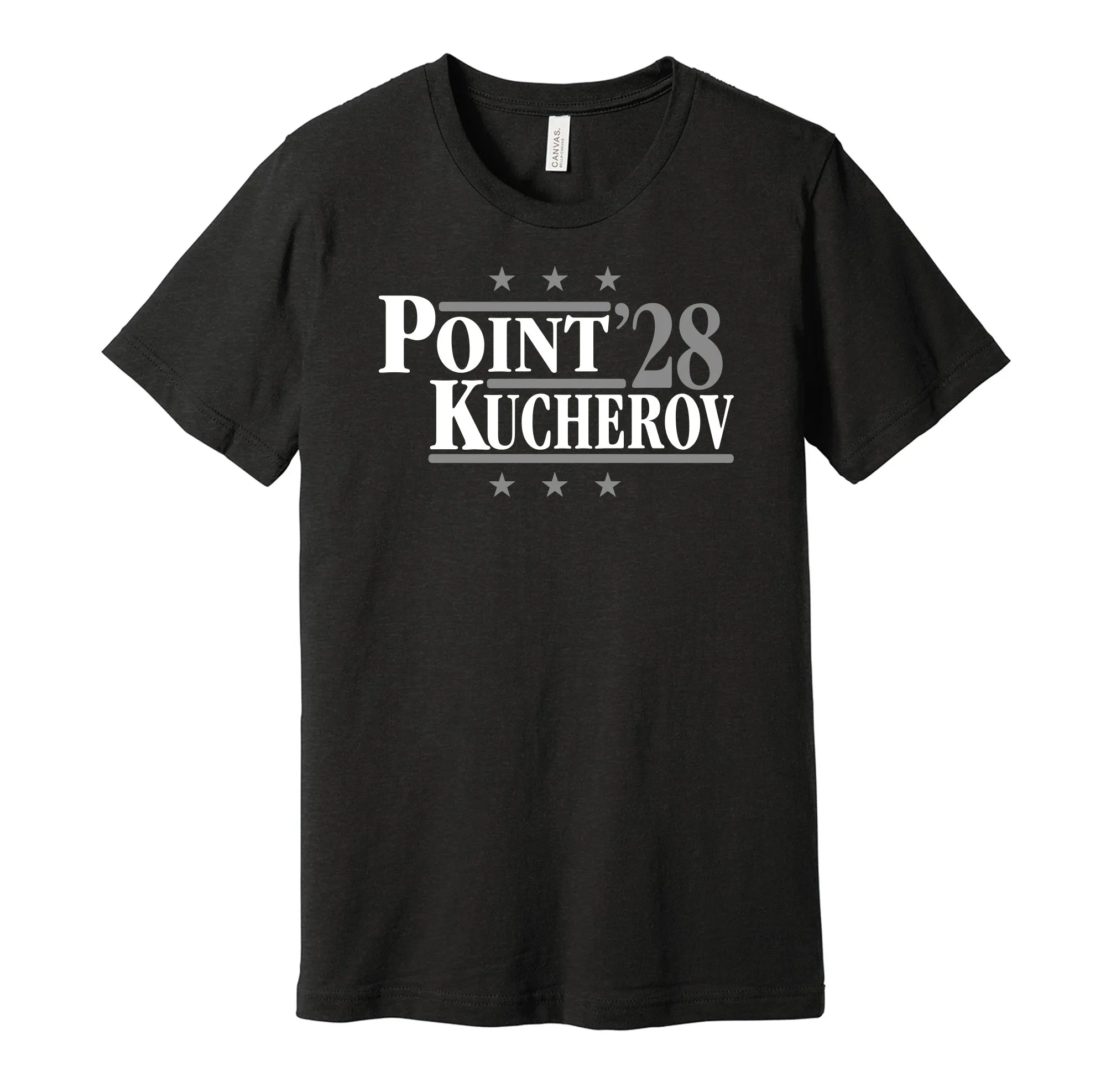 Point & Kucherov '28 - Tampa Bay Hockey Political Campaign Parody T-Shirt - Hyper Than Hype Shirts