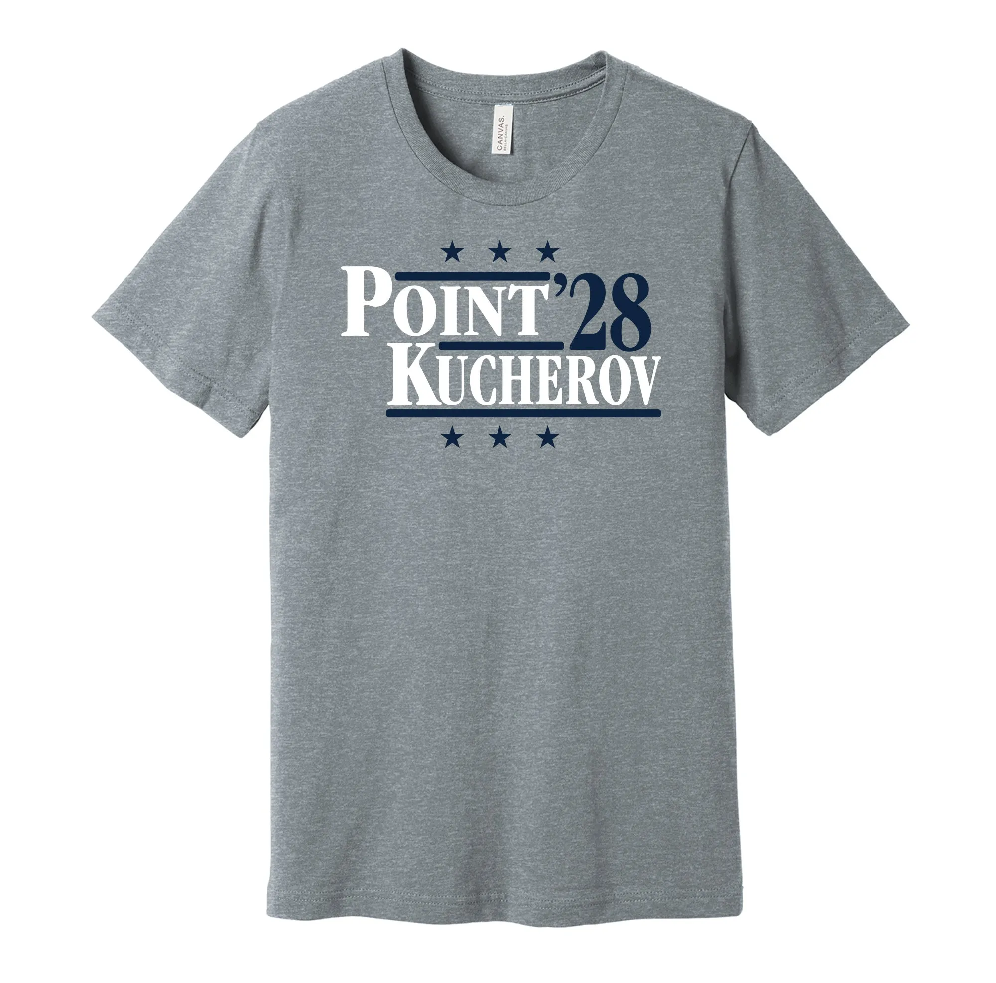 Point & Kucherov '28 - Tampa Bay Hockey Political Campaign Parody T-Shirt - Hyper Than Hype Shirts