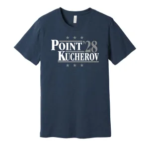 Point & Kucherov '28 - Tampa Bay Hockey Political Campaign Parody T-Shirt - Hyper Than Hype Shirts