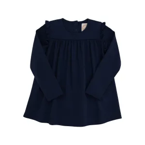 Ruby Mills Ruffle Top - Nantucket Navy