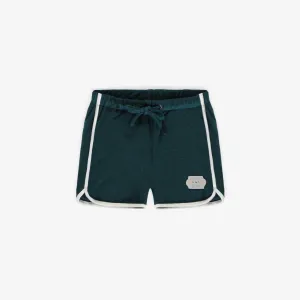 Short vert en ratine, bébé || Green shorts in terry cloth, baby