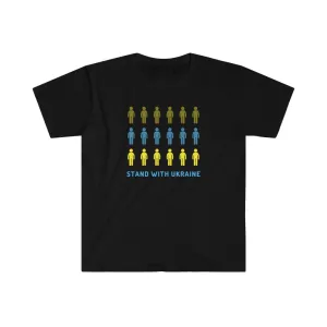'Stand With Ukraine' Unisex Softstyle T-Shirt