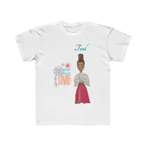 Teal Kids Regular Fit Tee