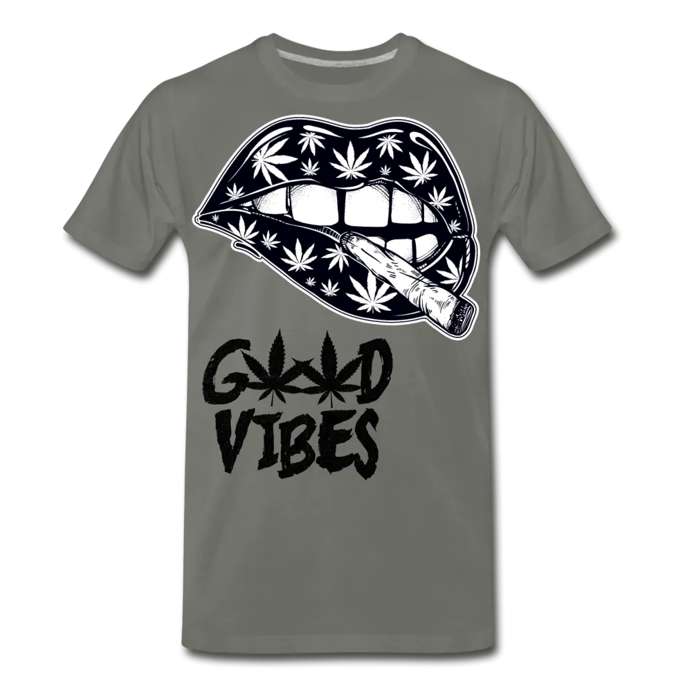 Weed Good Vibes Men's Premium T-Shirt