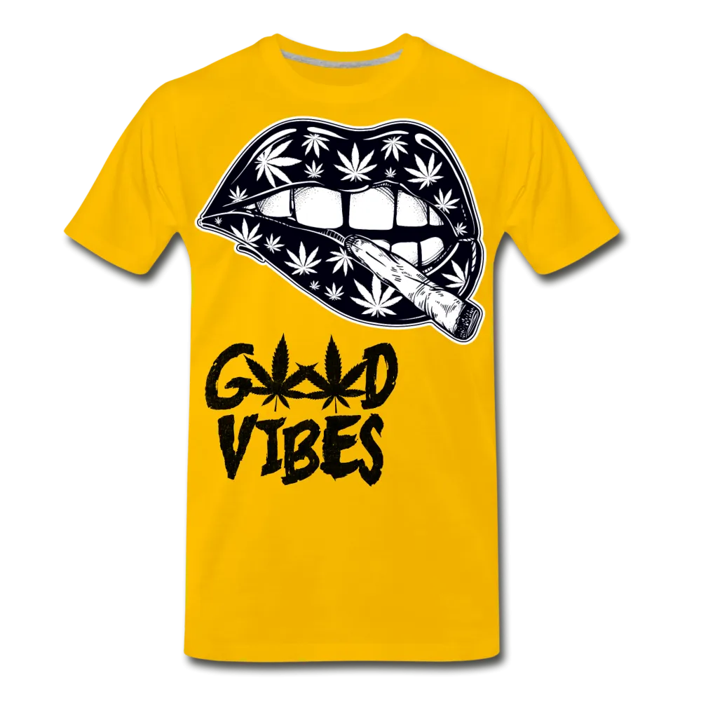 Weed Good Vibes Men's Premium T-Shirt