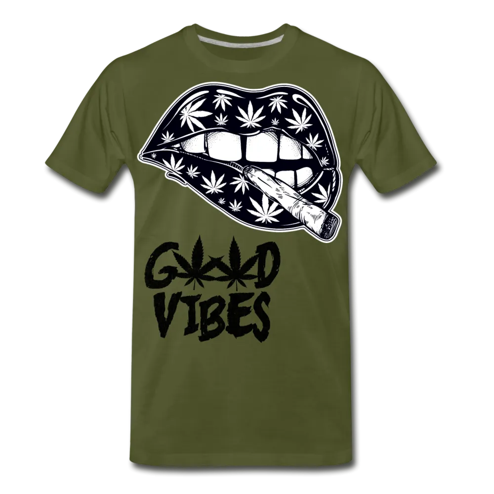 Weed Good Vibes Men's Premium T-Shirt
